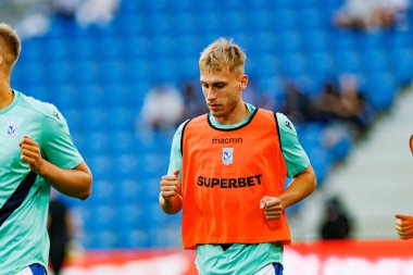 Michal Gurgul UEFA Şampiyonlar Ligi karşılaşmasında görüldü. Lech Poznan ve Breidablik Kopavogur (Maciej Rogowski)