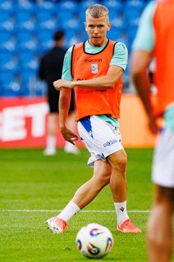 Antoni Kozubal UEFA Şampiyonlar Ligi karşılaşmasında görüldü. Lech Poznan ve Breidablik Kopavogur (Maciej Rogowski)