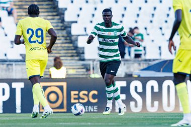Ousmane Diomande, Trofeu de Cinco Violinos maçında Sporting CP ve Villarreal CF (Maciej Rogowski)