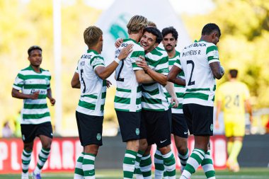 Sportif Oyuncular, Sporting CP ve Villarreal CF (Maciej Rogowski) takımları arasında oynanan Trofeu de Cinco Violinos maçında Morten Hjulmand 'dan gol üstüne gol atarken görüldü.)