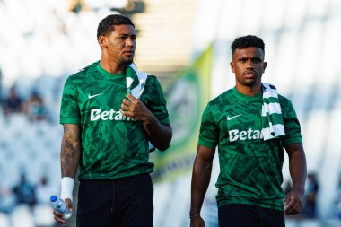 Rayan Lucas ve David Moreira, Trofeu de Cinco Violinos maçında Sporting CP ve Villarreal CF (Maciej Rogowski)