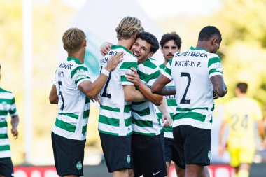 Sportif Oyuncular, Sporting CP ve Villarreal CF (Maciej Rogowski) takımları arasında oynanan Trofeu de Cinco Violinos maçında Morten Hjulmand 'dan gol üstüne gol atarken görüldü.)