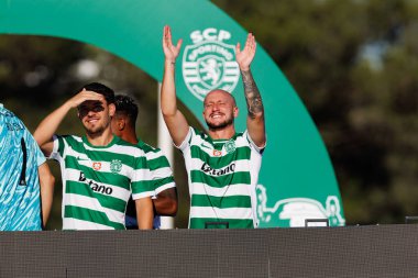 Pedro Goncalves ve Nuno Santos, Trofeu de Cinco Violinos maçında Sporting CP ve Villarreal CF (Maciej Rogowski)