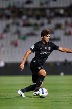 Eduardo Quaresma, Sporting CP ve Villarreal CF (Maciej Rogowski) takımları arasındaki Trofeu de Cinco Violinos maçında görüldü)