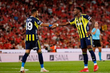 Youssef En-Nesyri ve Jhon Duran Eusebio Kupası maçında SL Benfica ve Fenerbahçe SK (Maciej Rogowski)