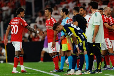 Richard Rios ve Henrique Araujo Eusebio Kupası maçında SL Benfica ve Fenerbahçe SK (Maciej Rogowski)