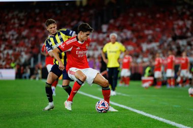 Sebastian Szymanski ve Antonio Silva Eusebio Kupası maçında SL Benfica ve Fenerbahçe SK (Maciej Rogowski)