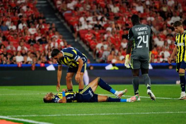 Youssef En-Nesyri ve Oğuz Aydın, SL Benfica ile Fenerbahçe SK (Maciej Rogowski) arasında oynanan Eusebio Kupası maçında görüldü.)
