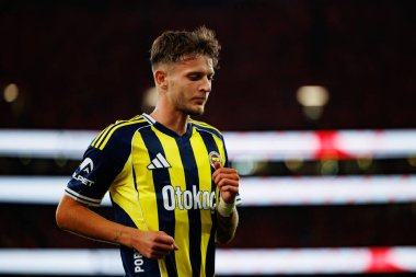 Sebastian Szymanski, Eusebio Kupası maçında SL Benfica ve Fenerbahçe SK (Maciej Rogowski) arasında görüldü.)