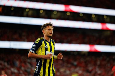 Sebastian Szymanski, Eusebio Kupası maçında SL Benfica ve Fenerbahçe SK (Maciej Rogowski) arasında görüldü.)