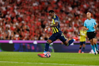 Jhon Duran, SL Benfica ve Fenerbahçe SK (Maciej Rogowski) arasında oynanan Eusebio Cup maçı sırasında görüldü.)