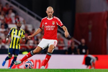 Fredrik Aursnes, SL Benfica ve Fenerbahçe SK (Maciej Rogowski) arasında oynanan Eusebio Cup maçı sırasında görüldü.)