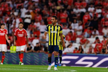 Irfan Can Kahveci, SL Benfica ve Fenerbahçe SK (Maciej Rogowski) arasında oynanan Eusebio Cup maçında gol attıktan sonra kutlama yaparken görülüyor.)