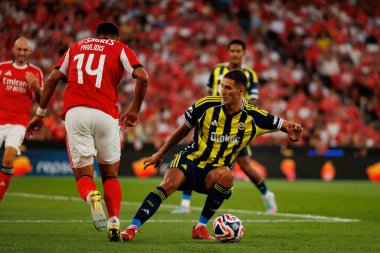 Vangelis Pavlidis ve Mert Muldur, SL Benfica ile Fenerbahçe SK (Maciej Rogowski) arasında oynanan Eusebio Kupası maçında görüldü.)