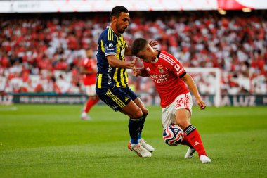 Irfan Can Kahveci ve Samuel Dahl, Eusebio Cup maçında SL Benfica ve Fenerbahçe SK (Maciej Rogowski)