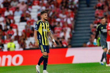 Sebastian Szymanski, Eusebio Kupası maçında SL Benfica ve Fenerbahçe SK (Maciej Rogowski) arasında görüldü.)