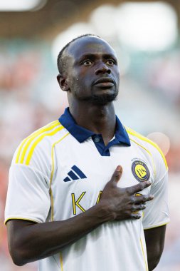 Al-Nassr Futbol Kulübü ve Rio Ave FC (Maciej Rogowski) arasındaki dostça maç sırasında Sadio Mane görüldü.)