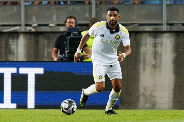 Abdullah Al-Amri, Al-Nassr Futbol Kulübü ile Rio Ave FC (Maciej Rogowski) arasında oynanan dostluk maçı sırasında görüldü.)