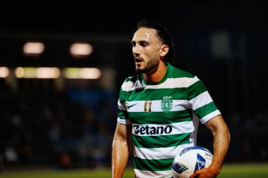 Giorgi Kochorashvili, Liga Portekiz maçı sırasında Estadio Belediyesi Rio Maior 'daki Casa Pia ve Sporting CP takımları arasında görüldü (Maciej Rogowski)