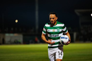 Giorgi Kochorashvili, Liga Portekiz maçı sırasında Estadio Belediyesi Rio Maior 'daki Casa Pia ve Sporting CP takımları arasında görüldü (Maciej Rogowski)