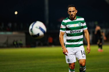 Giorgi Kochorashvili, Liga Portekiz maçı sırasında Estadio Belediyesi Rio Maior 'daki Casa Pia ve Sporting CP takımları arasında görüldü (Maciej Rogowski)