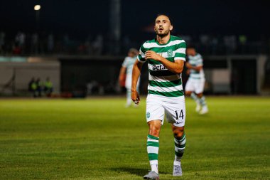 Giorgi Kochorashvili, Liga Portekiz maçı sırasında Estadio Belediyesi Rio Maior 'daki Casa Pia ve Sporting CP takımları arasında görüldü (Maciej Rogowski)