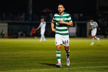 Giorgi Kochorashvili, Liga Portekiz maçı sırasında Estadio Belediyesi Rio Maior 'daki Casa Pia ve Sporting CP takımları arasında görüldü (Maciej Rogowski)