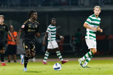 Estadio Belediyesi Rio Maior 'daki Casa Pia ve Sporting CP takımları arasında oynanan Liga Portekiz maçı sırasında Renato Nhaga görüldü (Maciej Rogowski)