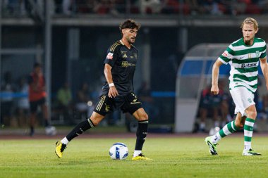 Miguel Sousa, Liga Portekiz maçı sırasında Estadio Belediyesi Rio Maior 'daki Casa Pia ve Sporting CP takımları arasında görüldü (Maciej Rogowski)