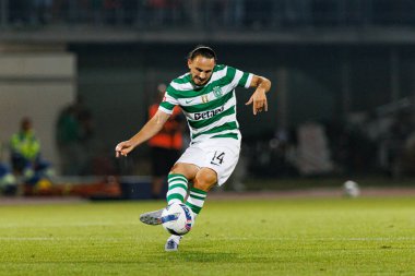 Giorgi Kochorashvili, Liga Portekiz maçı sırasında Estadio Belediyesi Rio Maior 'daki Casa Pia ve Sporting CP takımları arasında görüldü (Maciej Rogowski)