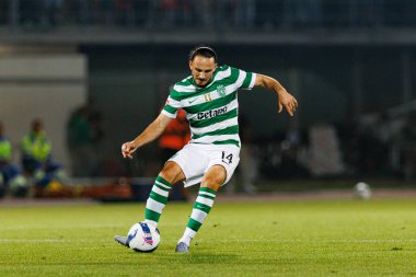 Giorgi Kochorashvili, Liga Portekiz maçı sırasında Estadio Belediyesi Rio Maior 'daki Casa Pia ve Sporting CP takımları arasında görüldü (Maciej Rogowski)