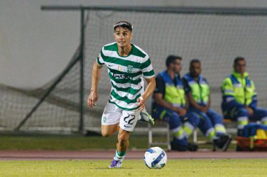 Ivan Fresneda, Liga Portekiz maçı sırasında Estadio Belediyesi Rio Maior 'daki Casa Pia ve Sporting CP takımları arasında görüldü (Maciej Rogowski)