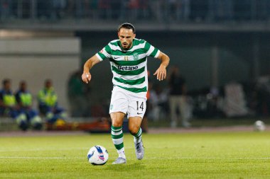 Giorgi Kochorashvili, Liga Portekiz maçı sırasında Estadio Belediyesi Rio Maior 'daki Casa Pia ve Sporting CP takımları arasında görüldü (Maciej Rogowski)