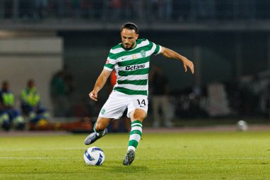 Giorgi Kochorashvili, Liga Portekiz maçı sırasında Estadio Belediyesi Rio Maior 'daki Casa Pia ve Sporting CP takımları arasında görüldü (Maciej Rogowski)