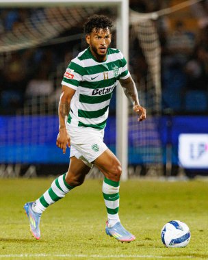 Luis Suarez, Liga Portekiz maçı sırasında Estadio Belediyesi Rio Maior 'daki Casa Pia ve Sporting CP takımları arasında görüldü (Maciej Rogowski)