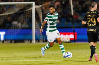 Luis Suarez, Liga Portekiz maçı sırasında Estadio Belediyesi Rio Maior 'daki Casa Pia ve Sporting CP takımları arasında görüldü (Maciej Rogowski)