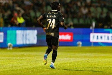 Estadio Belediyesi Rio Maior 'daki Casa Pia ve Sporting CP takımları arasında oynanan Liga Portekiz maçı sırasında Renato Nhaga görüldü (Maciej Rogowski)