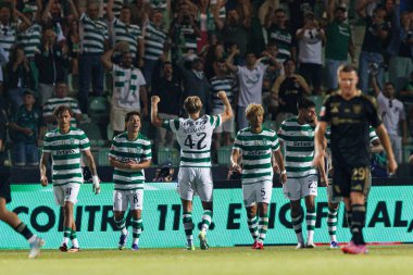  Morten Hjulmand, Liga Portekiz maçında Casa Pia ve Estadio Municipal Rio Maior 'daki (Maciej Rogowski)