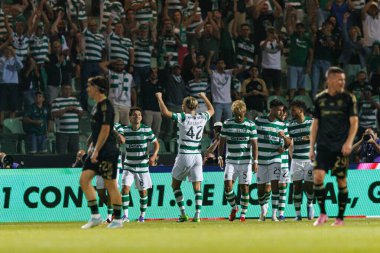  Morten Hjulmand, Liga Portekiz maçında Casa Pia ve Estadio Municipal Rio Maior 'daki (Maciej Rogowski)