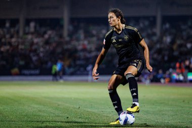 Fahem Benaissa-Yahia, Liga Portekiz maçı sırasında Estadio Belediyesi Rio Maior 'daki Casa Pia ve Sporting CP takımları arasında görüldü (Maciej Rogowski)