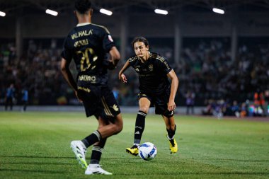 Fahem Benaissa-Yahia, Liga Portekiz maçı sırasında Estadio Belediyesi Rio Maior 'daki Casa Pia ve Sporting CP takımları arasında görüldü (Maciej Rogowski)