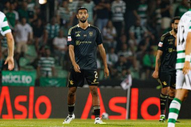 Yassin Oukili, Liga Portekiz maçı sırasında Estadio Belediyesi Rio Maior 'daki Casa Pia ve Sporting CP takımları arasında görüldü (Maciej Rogowski)