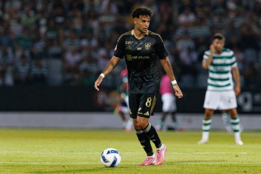 Rafael Brito, Liga Portekiz maçı sırasında Estadio Belediyesi Rio Maior 'daki Casa Pia ve Sporting CP takımları arasında görüldü (Maciej Rogowski)