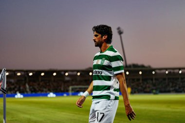 Francisco Trincao, Liga Portekiz maçı sırasında Estadio Belediyesi Rio Maior 'daki Casa Pia ve Sporting CP takımları arasında görüldü (Maciej Rogowski)