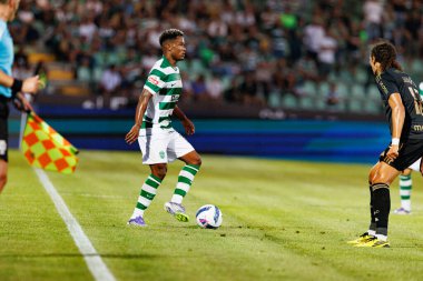 Liga Portekiz maçı sırasında Estadio Belediyesi Rio Maior 'daki Casa Pia ve Sporting CP takımları arasında görülen Geny Catamo (Maciej Rogowski)