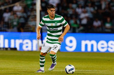 Ivan Fresneda, Liga Portekiz maçı sırasında Estadio Belediyesi Rio Maior 'daki Casa Pia ve Sporting CP takımları arasında görüldü (Maciej Rogowski)