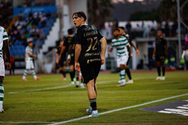 Gaizka Larrazabal, Liga Portekiz maçı sırasında Estadio Belediyesi Rio Maior 'daki Casa Pia ve Sporting CP takımları arasında görüldü (Maciej Rogowski)