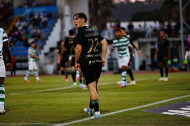 Gaizka Larrazabal, Liga Portekiz maçı sırasında Estadio Belediyesi Rio Maior 'daki Casa Pia ve Sporting CP takımları arasında görüldü (Maciej Rogowski)