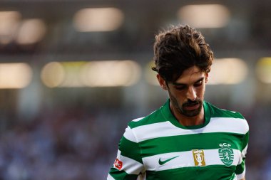 Francisco Trincao, Liga Portekiz maçı sırasında Estadio Belediyesi Rio Maior 'daki Casa Pia ve Sporting CP takımları arasında görüldü (Maciej Rogowski)