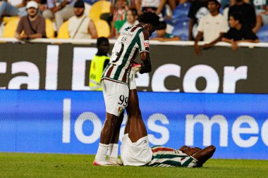 Abraham Marcus ve Sidny Lopes Cabral Liga Portekiz maçı sırasında GD Estoril Praia ve CF Estrela Amadora (Maciej Rogowski)